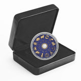 2022 Canada $30 Signs of the Zodiac Colourized Glow in the Dark 2oz 99.99% Silver Coin Black Light Torch included Case