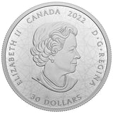 2022 Canada $30 Signs of the Zodiac Colourized Glow in the Dark 2oz 99.99% Silver Coin Black Light Torch included Obverse