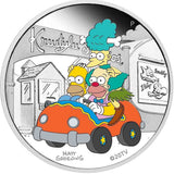 Tuvalu 2022 $1 The Simpsons - Krusty Lu Studios 1oz .9999 Silver Proof Coloured Coin Perth Mint