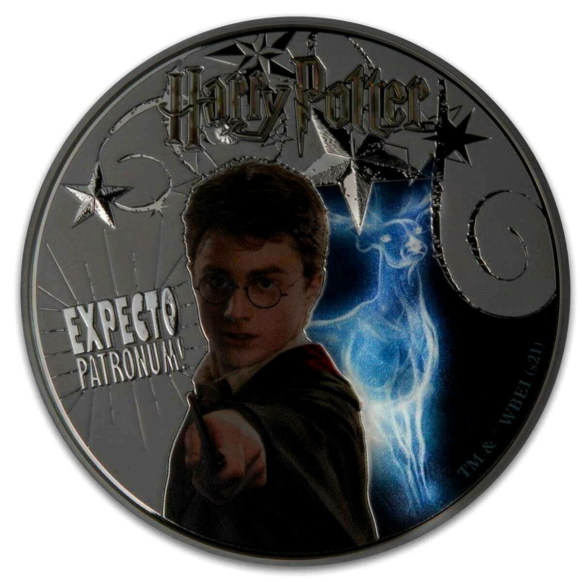 Samoa 2021 Harry Potter $10 Glow in the Dark 5oz Silver Proof