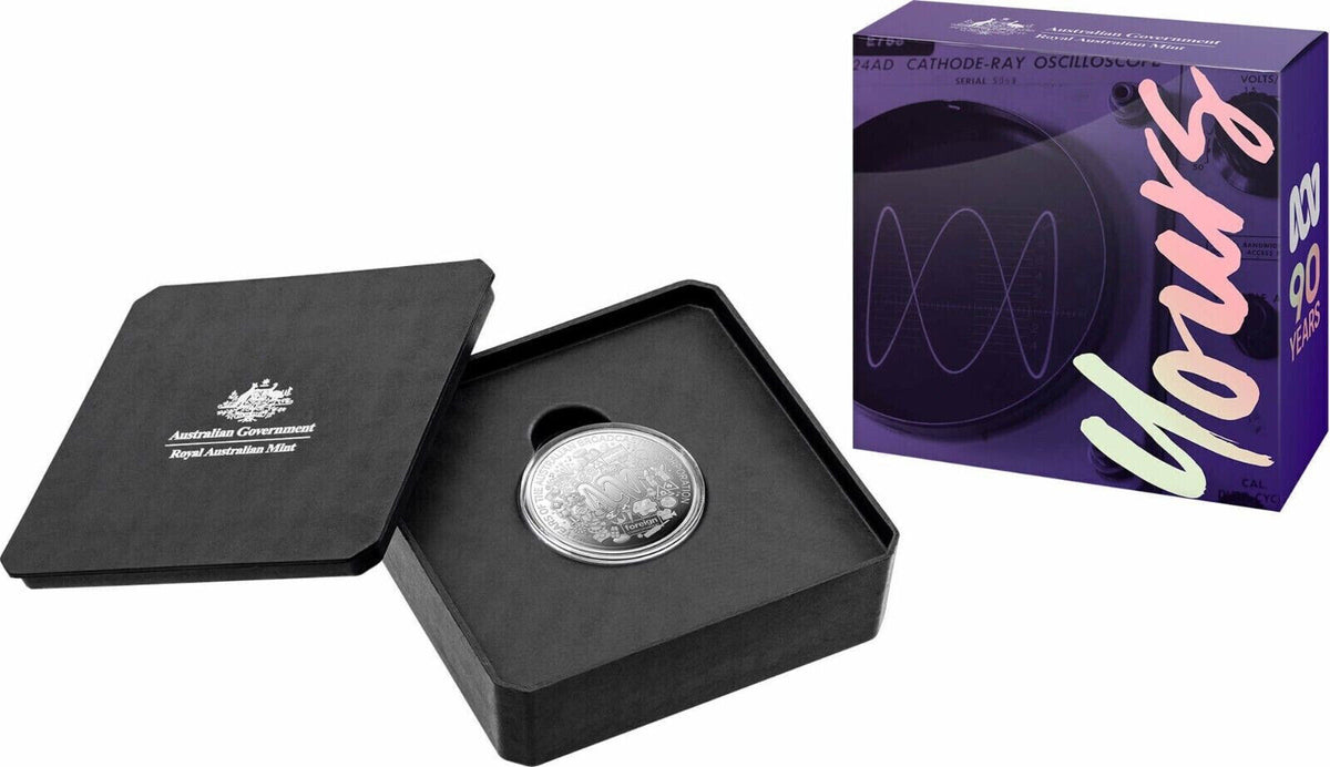 Australia 2022 $1 90th Anniversary of ABC - 1/2oz Fine Silver Proof Coin