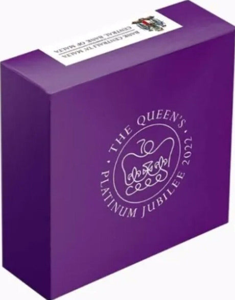 Malta 2022 €10 / 10 Euro Queen Elizabeth II's Platinum Jubilee Coloured Silver Proof Coin