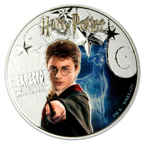 Samoa 2021 Harry Potter $10 Glow in the Dark 5oz Silver Proof