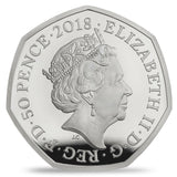 United Kingdom 2018 50p Beatrix Potter Mrs Tittlemouse Silver Proof