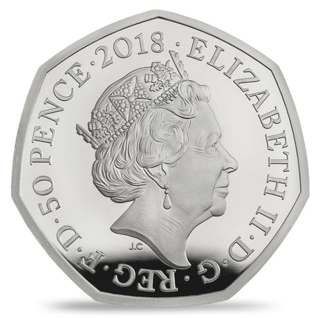 United Kingdom 2018 50p Beatrix Potter Mrs Tittlemouse Silver Proof