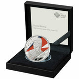 United Kingdom 2020 £2 David Bowie .999 Silver Proof Coin Reverse Presentation case, Certificate of Authenticity and Capsule.