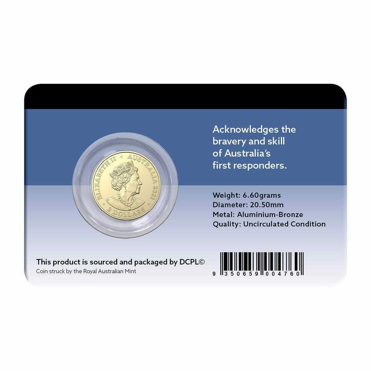 2021 $2 Australian Ambulance Services Al-Br Uncirculated Coin Pack