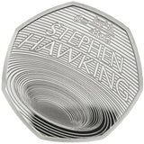 United Kingdom 2019 50p Proof Celebrating the Life of Stephen Hawking Silver