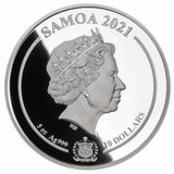 Samoa 2021 Harry Potter $10 Glow in the Dark 5oz Silver Proof