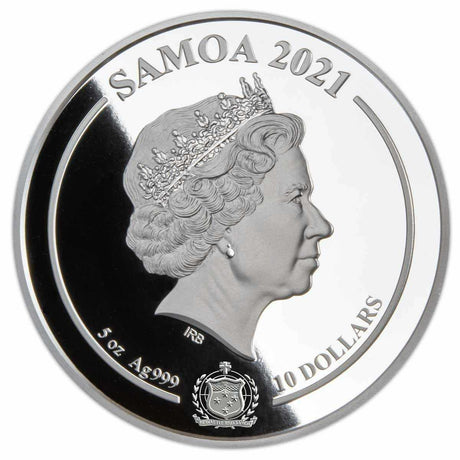 Samoa 2021 Harry Potter $10 Glow in the Dark 5oz Silver Proof