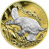 Niue 2019 Australia At Night Platypus $100 1 Oz Gold Proof Platinum Plate -Last Mintage