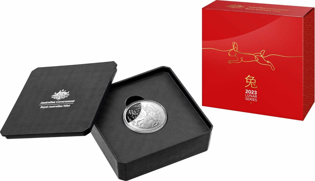 Australia 2023 $5 Lunar Year Of The Rabbit  Domed Silver Proof
