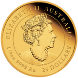 Australian Lunar Series III 2023 $25 Year of the Rabbit 1/4oz Gold Proof Coin Perth Mint