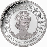 Tokelau 2022 $5 Queen Elizabeth II Platinum Jubilee 1952 70th 1 Oz Silver Proof
