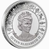 Tokelau 2022 $5 Queen Elizabeth II Platinum Jubilee 1952 70th 1 Oz Silver Proof