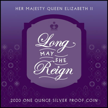 Niue 2020 $1 Queen Elizabeth II Long May She Reign Silver Proof Coin