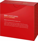 Australia 2023 $5 Lunar Year Of The Rabbit  Domed Silver Proof