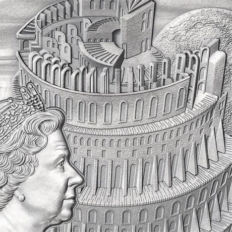Tokelau 2022 $10 Tower of Babel Fundamental Stories of the Bible 5 Oz Antique Silver Coin 299 Mintage