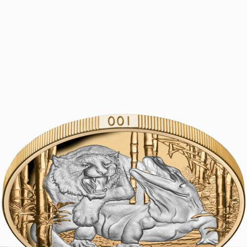 Niue 2022 $10 Apex Predators 5oz Silver Proof 4-Coin Set 25 Sets Minted Matching Edge Numbering