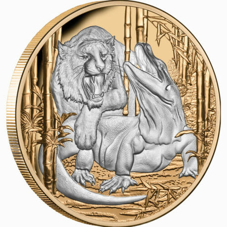 Niue 2022 $10 Apex Predators 5oz Silver Proof 4-Coin Set 25 Sets Minted Matching Edge Numbering