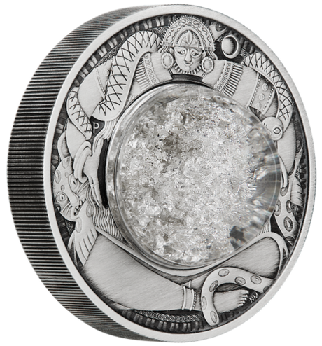 Tuvalu 2021 $2 Tears of the Moon 2oz Silver Antiqued Coin Perth Mint