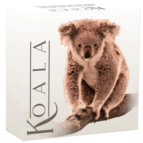 Australian Koala 2022 $8 5oz Silver Proof High Relief Gilded Coin