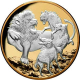 Niue 2022 $10 Apex Predators 5oz Silver Proof 4-Coin Set 25 Sets Minted Matching Edge Numbering