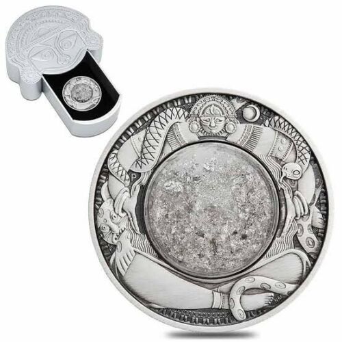 Tuvalu 2021 $2 Tears of the Moon 2oz Silver Antiqued Coin Perth Mint