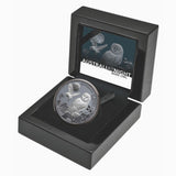 Niue 2022 $1 Barn Owl Australia At Night 1 Oz Pure Silver Black