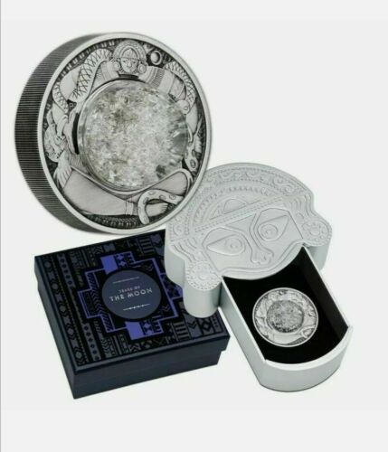 Tuvalu 2021 $2 Tears of the Moon 2oz Silver Antiqued Coin Perth Mint