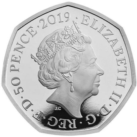 United Kingdom 2019 50p Proof Celebrating the Life of Stephen Hawking Silver