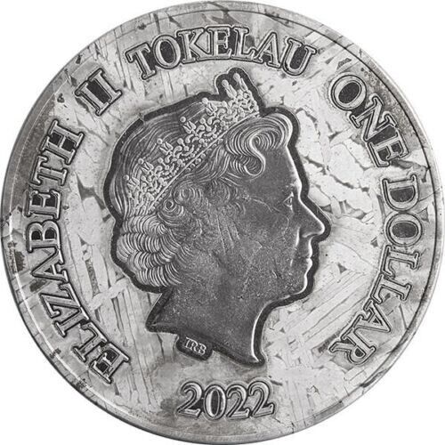 Tokelau 2022 $1 Phoenix and Dragon 1 oz Pure Meteorite Proof Coin Only 888 made