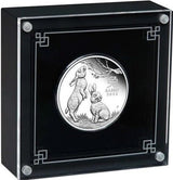 Australia 2023 $1 Year of the Rabbit 1oz 99.99% Silver Proof Coin - Lunar Series III - Perth Mint