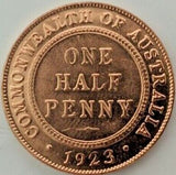1923 Australian Half Penny Replica Album Filler