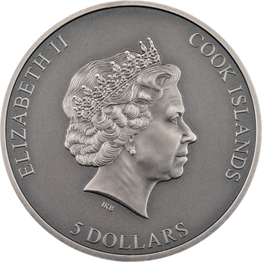 Cook Islands 2022 $5 Secret Heart 1 Oz Antique Silver Coin inspired by "The Little Prince" by Antoine de Saint-Exupéry
