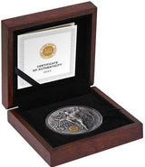 Niue 2022 $5 Shaolin Crane Kung Fu Martial Art Styles 2 Oz Antiqued Silver Coin