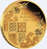 Australia 2022 $25 Queen Elizabeth II's Platinum Jubilee 1/4oz Gold Proof Coin Perth Mint