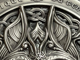 Republique du Tchad 2021 10000 Francs Binding of Fenrir 2 Oz Antiqed Silver 11.5 oz Copper Coin