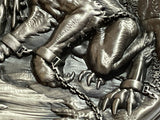 Republique du Tchad 2021 10000 Francs Binding of Fenrir 2 Oz Antiqed Silver 11.5 oz Copper Coin