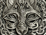 Republique du Tchad 2021 10000 Francs Binding of Fenrir 2 Oz Antiqed Silver 11.5 oz Copper Coin
