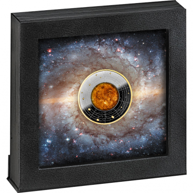 Cameroon 2021 500 Francs Silver Ruthenium Proof Coin - Solar System Series - Venus with Magnifying Lens Coloured