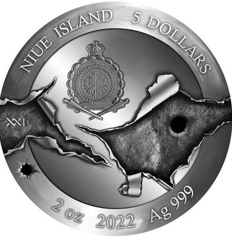 Niue 2022 $5 Warrior of Azovstal 2 Oz Silver Coin