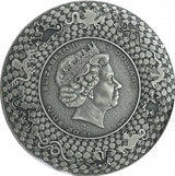 Niue 2022 $2 Watatsumi - Japanese Dragon 2 Oz Silver Coin